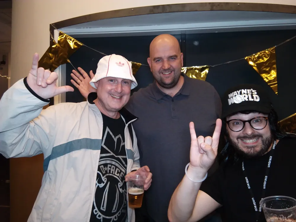A selfie of Dean Leigh, Paul Seal and Rick Butterfield (L-R)