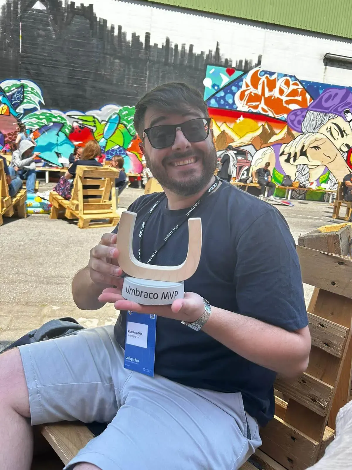 Me at Codegarden with my MVP award!